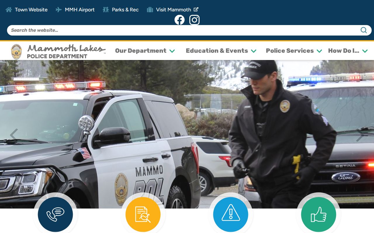 Mammoth Lakes Police Department criminal records information